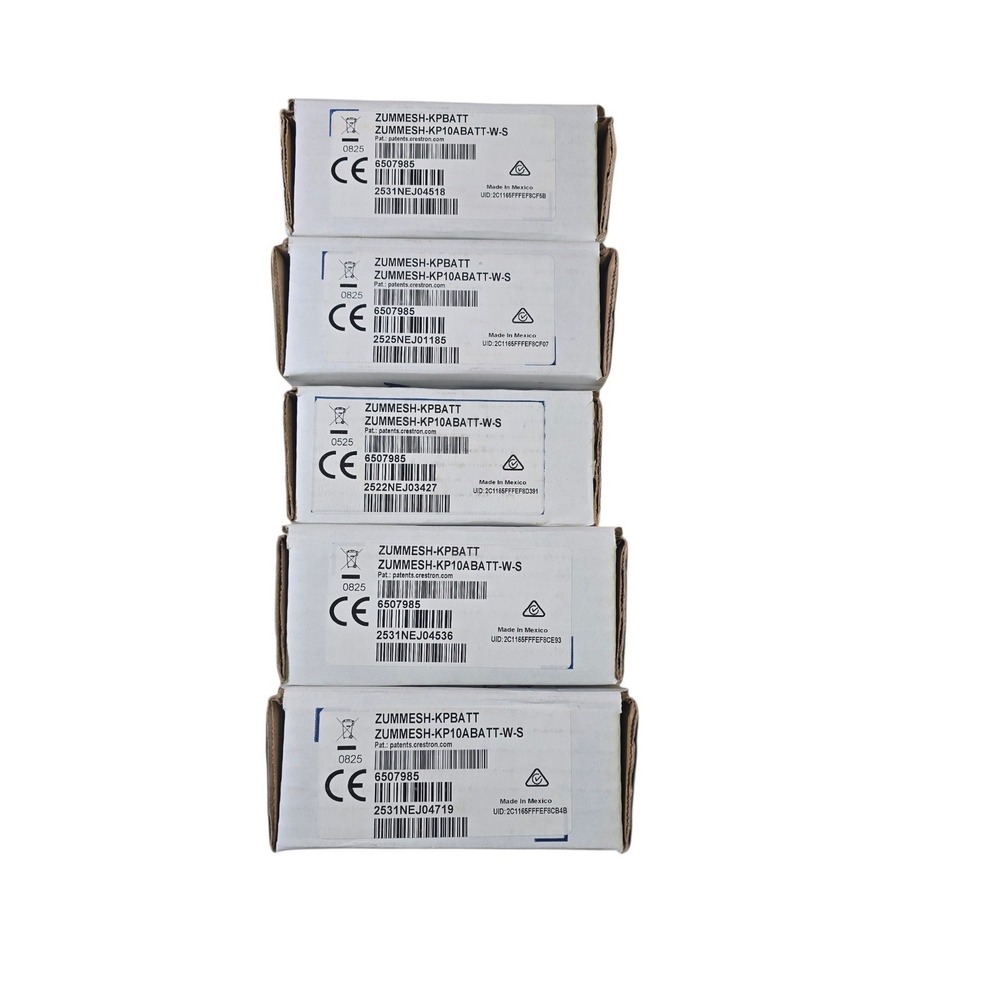 Crestron ZUMMESH-KP10ABATT-W-S Zum Mesh Wireless Keypad White Smooth 5 Available